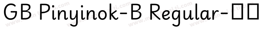 GB Pinyinok-B Regular字体转换